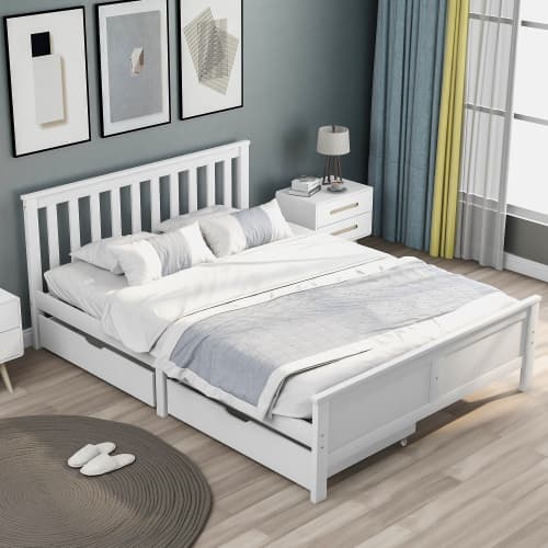 Double Storage Bed in Solid White Pine - image 10