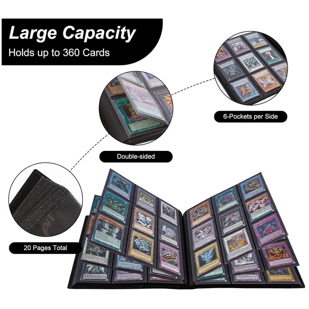 360-Pocket Card Collection Binder with Elastic Strap Closure - image 21