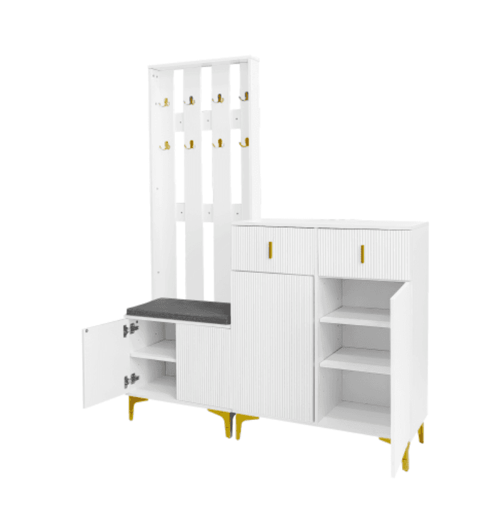Transform Your Hallway with a Complete Wardrobe & Shoe Bench Set - image 22