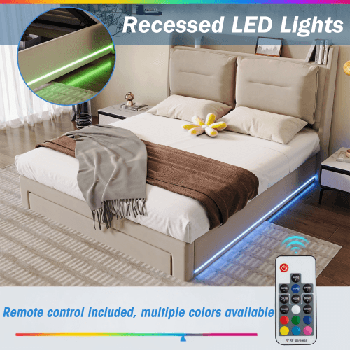 Transform Your Bedroom with Smart Storage & Ambient Lighting - image 7