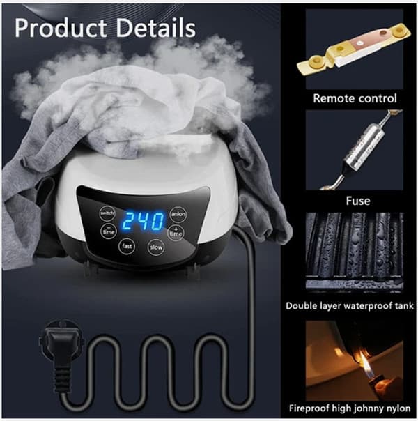 Portable Electric Clothes Dryer with Negative Ion Technology - image 10