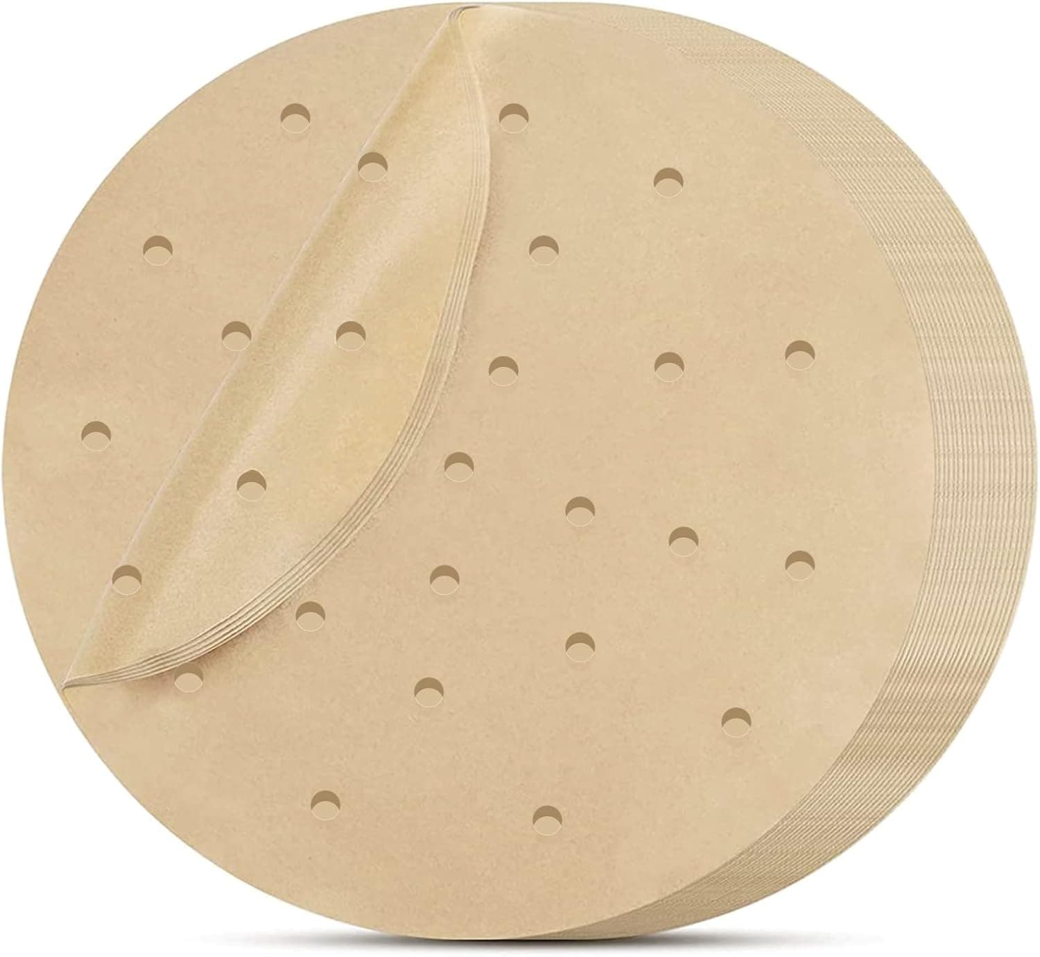 Perforated Air Fryer Liners — 100 Unbleached Parchment Rounds, 7in - image 16