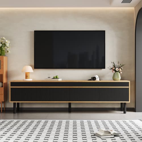 Stylish Black & Wood TV Cabinet for a Clutter-Free Space - image 8