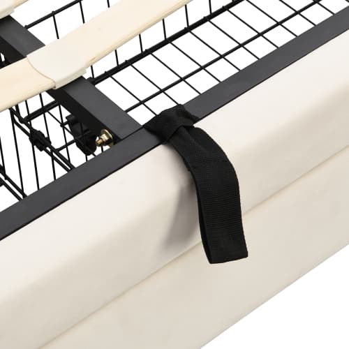 Upholstered King Size Bed with LED Lights and USB Charging Port (5ft) - image 14