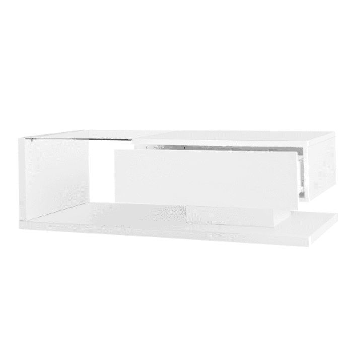 Modern High Gloss Coffee Table with 16-Colour LED Lighting - image 2