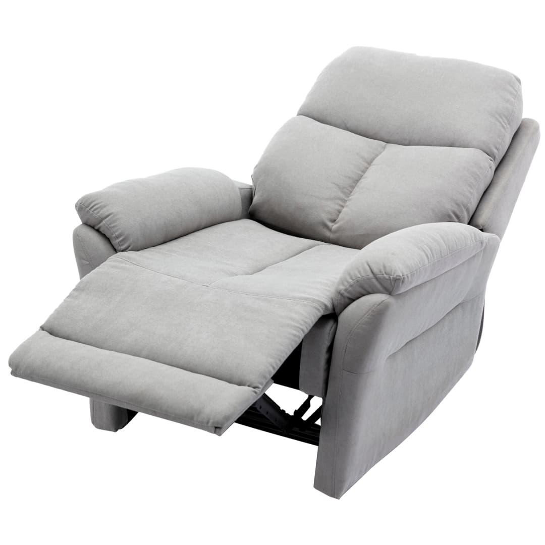 Comfortable Fabric Recliner Armchair with Adjustable Footrest - image 15