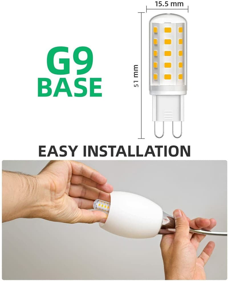 G9 LED Capsule Bulbs — 6 Pack, 5W Warm White 2700K - image 25
