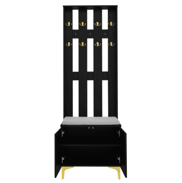 Transform Your Hallway with this Modern Wardrobe & Shoe Bench Set - image 14