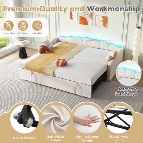 Transform Your Space with a Petal-Shaped LED Daybed - image 13