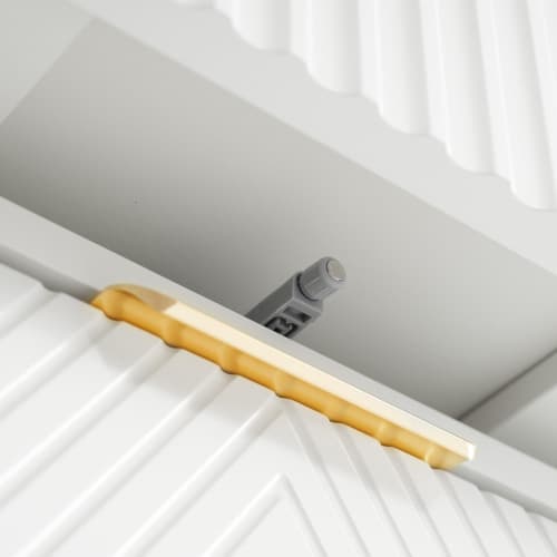 Contemporary White 6-Drawer Sideboard Cabinet - image 17