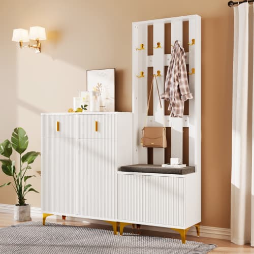 Transform Your Hallway with a Complete Wardrobe & Shoe Bench Set - image 29