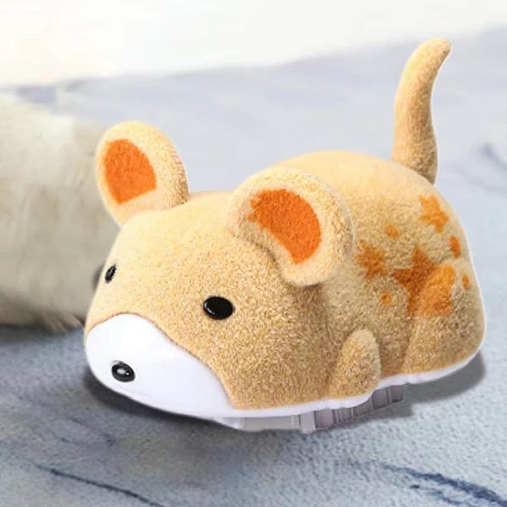 Plush Mouse Cat Toy with Built-In Sound and Rolling Wheels - image 6