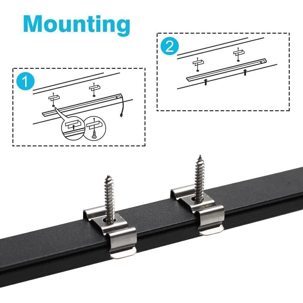 Complete Black Aluminium Channel Kit for LED Strip Lights - image 3