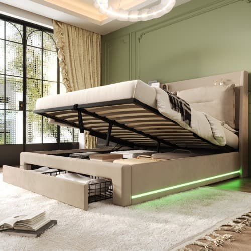 Transform Your Bedroom with Smart Storage & Ambient Lighting - image 1
