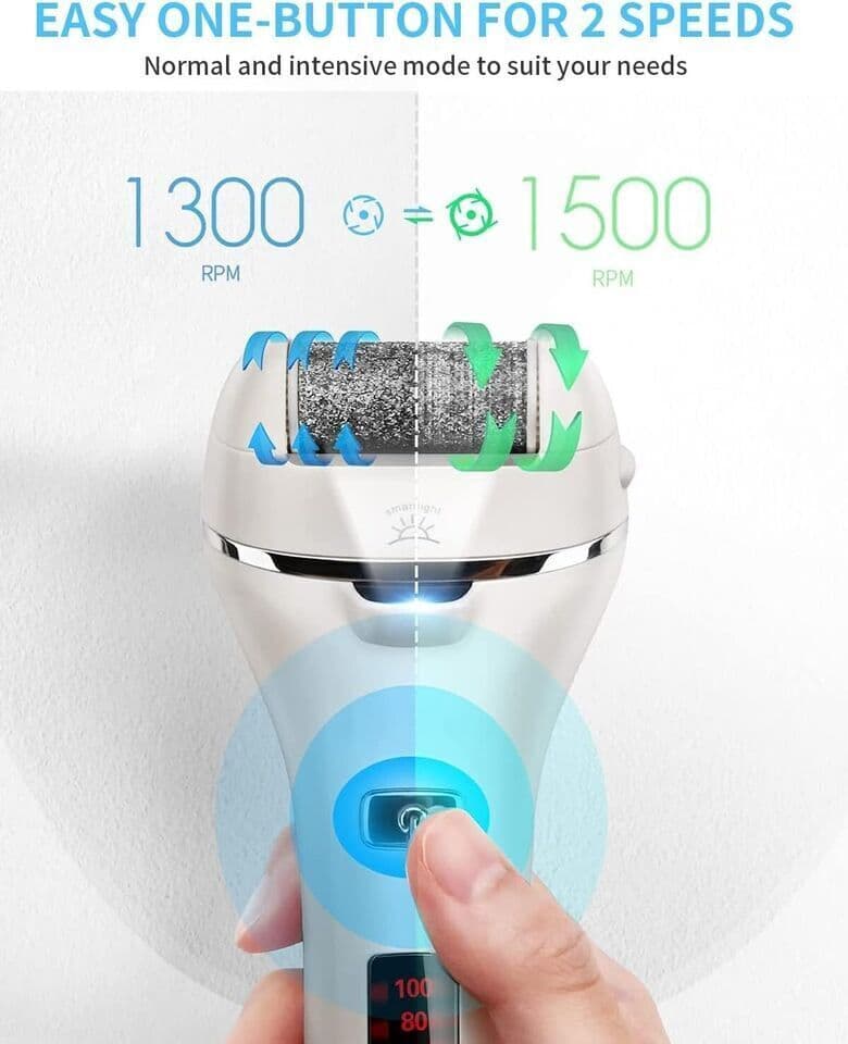 Waterproof Electric Callus Remover with Three Roller Attachments - image 16