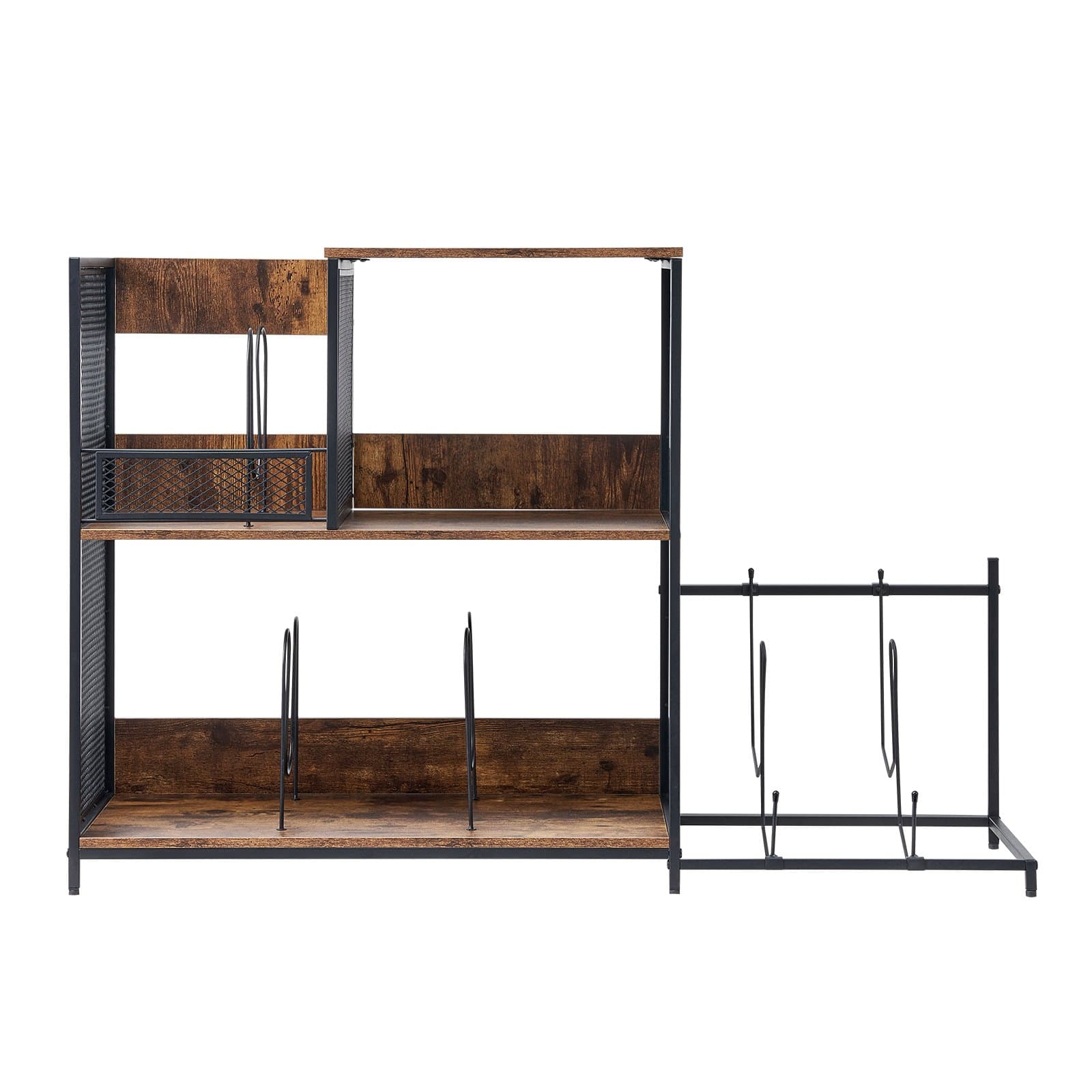 Record Player Stand for Turntables, Vinyl & 2 Guitars | Vintage Style - image 6