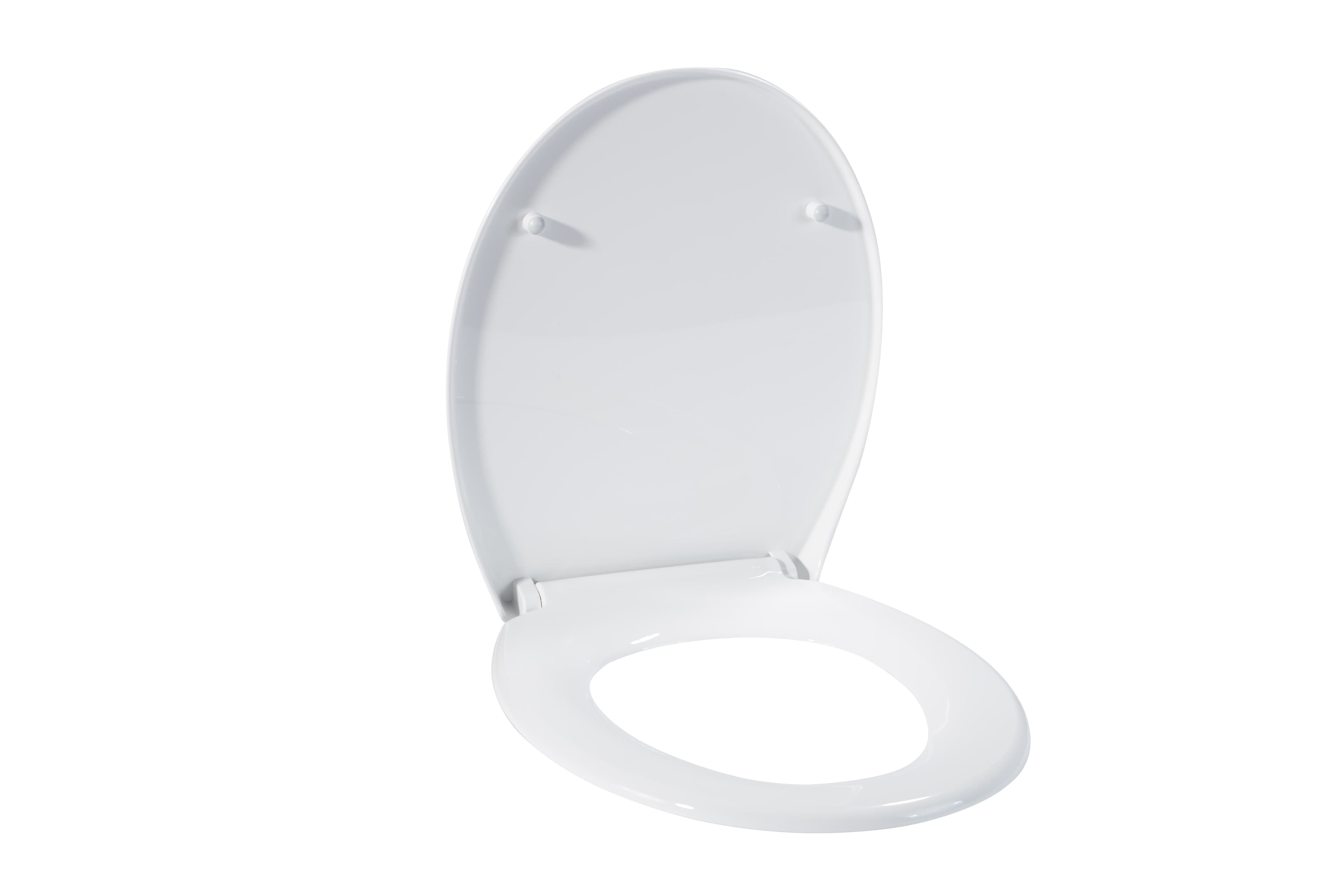 White Round Toilet Seat with Lid – Easy Clip-Fit Hinges, No Tools Needed - image 11