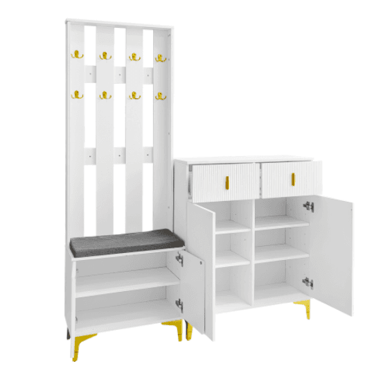 Transform Your Hallway with a Complete Wardrobe & Shoe Bench Set - image 40