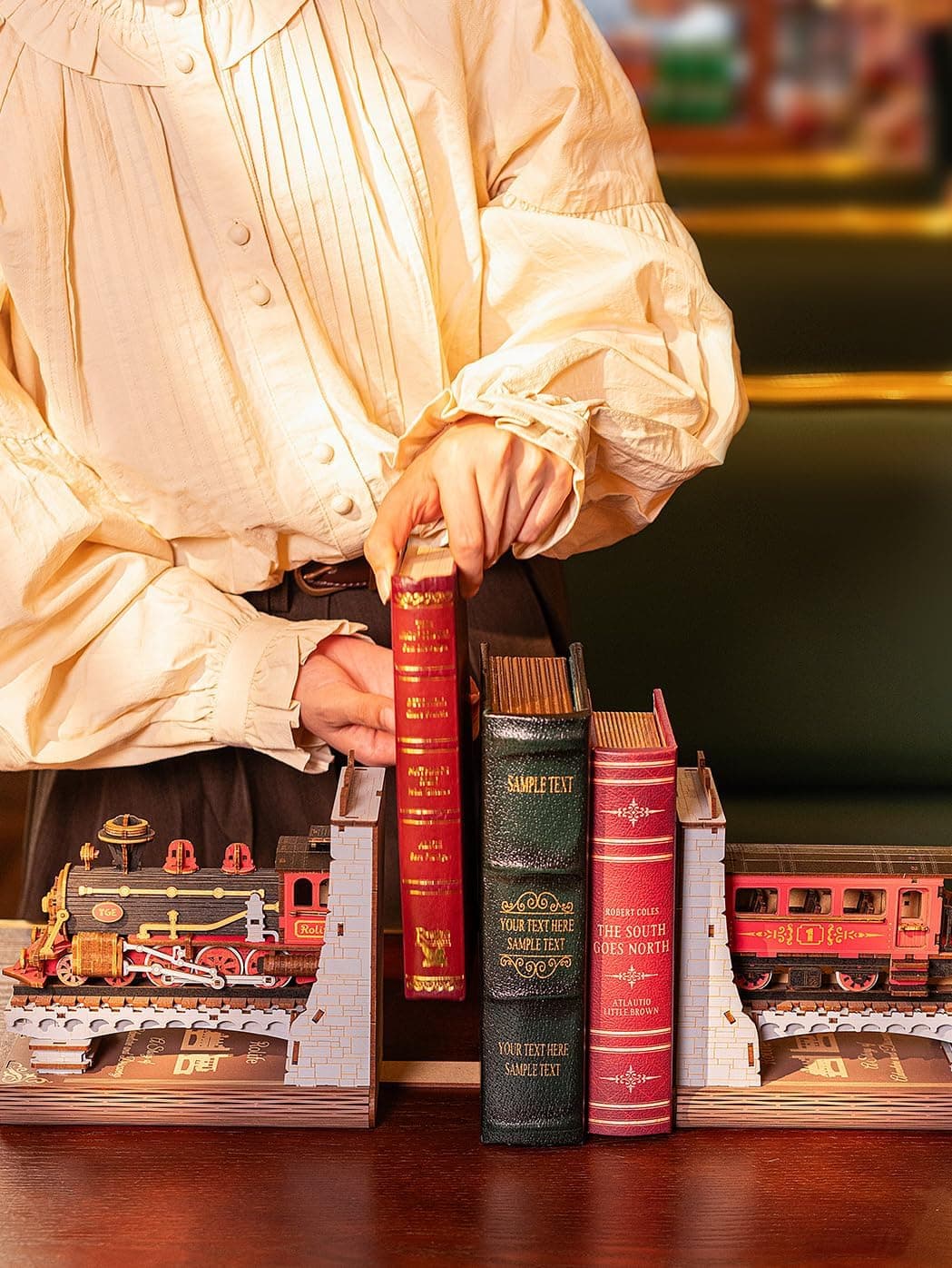 DIY Steam Train Book Nook Model Kit - image 4