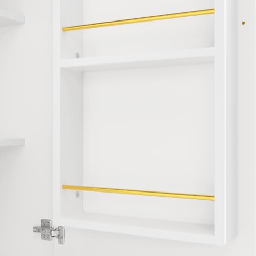 360° Rotating Bar Table with Storage, White - image 4