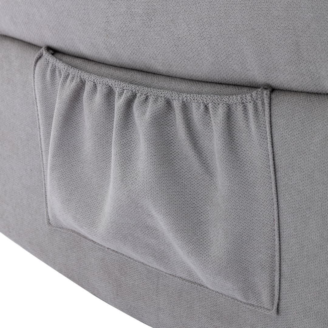 Comfortable Fabric Recliner Armchair with Adjustable Footrest - image 2