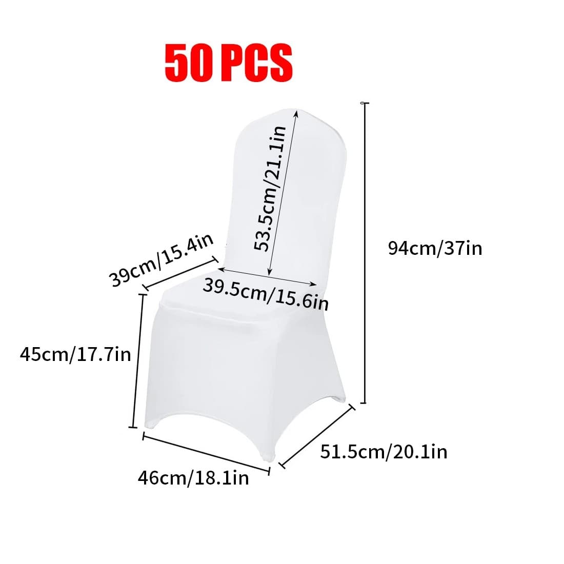 50 White Spandex Chair Covers for Flawless Event Styling