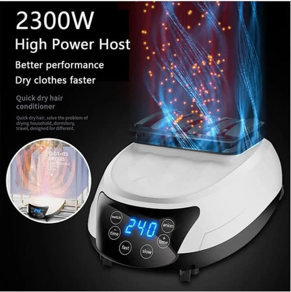 Portable Electric Clothes Dryer with Negative Ion Technology - image 3