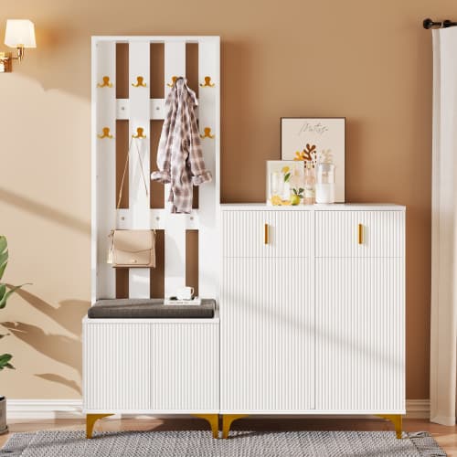 Transform Your Hallway with a Complete Wardrobe & Shoe Bench Set - image 26