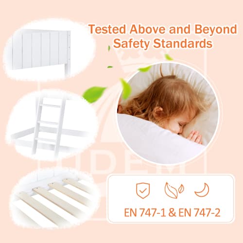 Solid Wood Treehouse Mid-Sleeper Cabin Bed for Kids - image 5