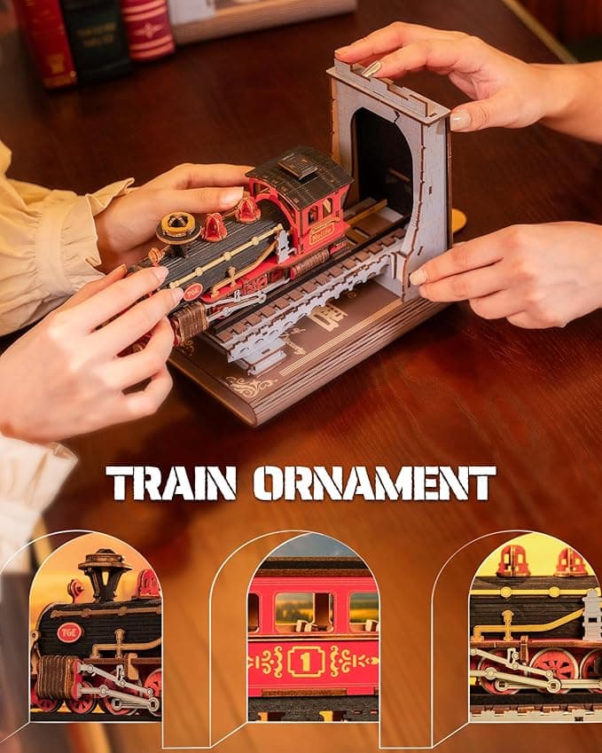 DIY Steam Train Book Nook Model Kit - image 9