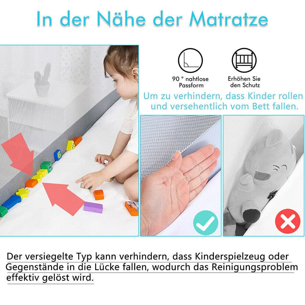 Height-Adjustable 200cm Bed Guard Rail for Toddlers - image 16