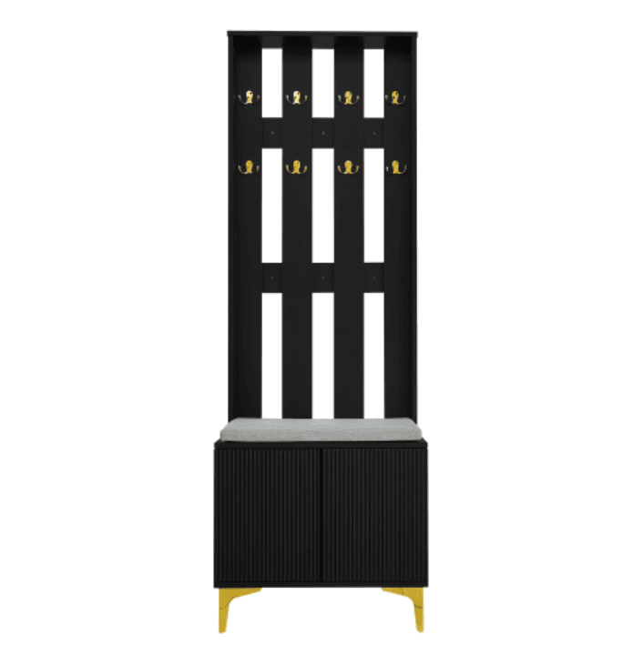 Transform Your Hallway with this Modern Wardrobe & Shoe Bench Set - image 1