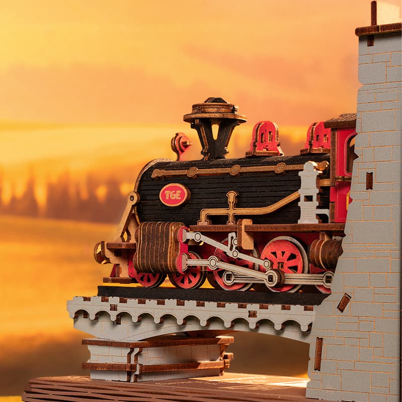 DIY Steam Train Book Nook Model Kit - image 11