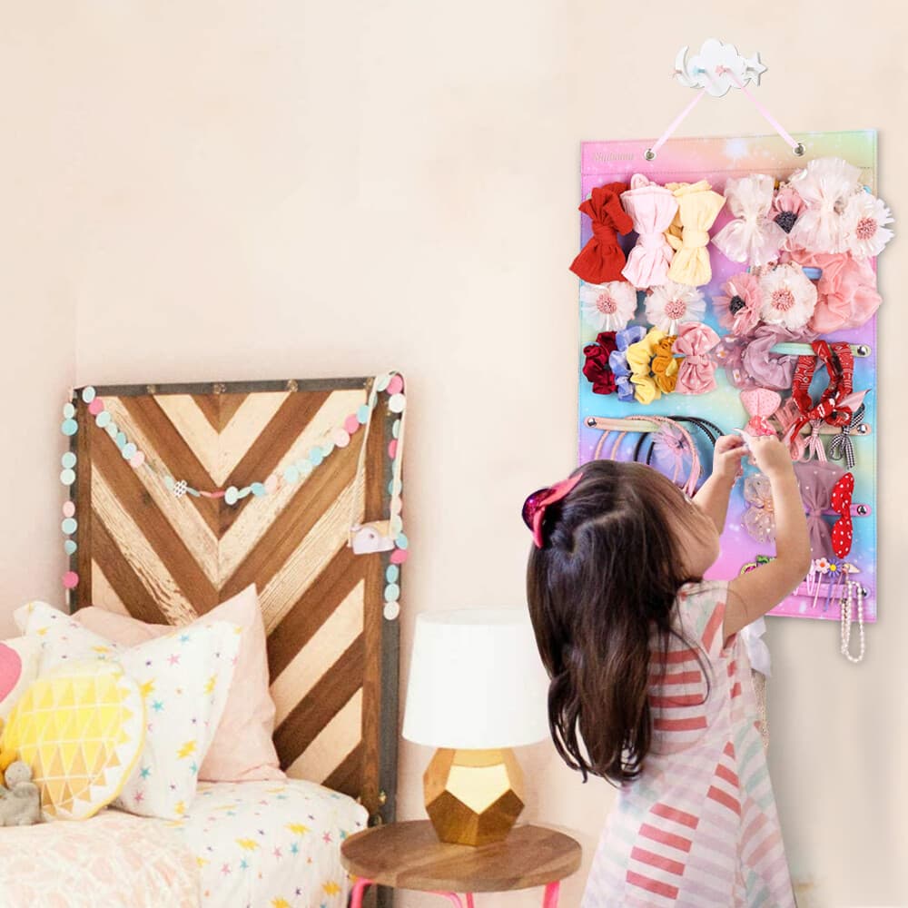 All your hair accessories in one place — rainbow pastel organiser - image 12