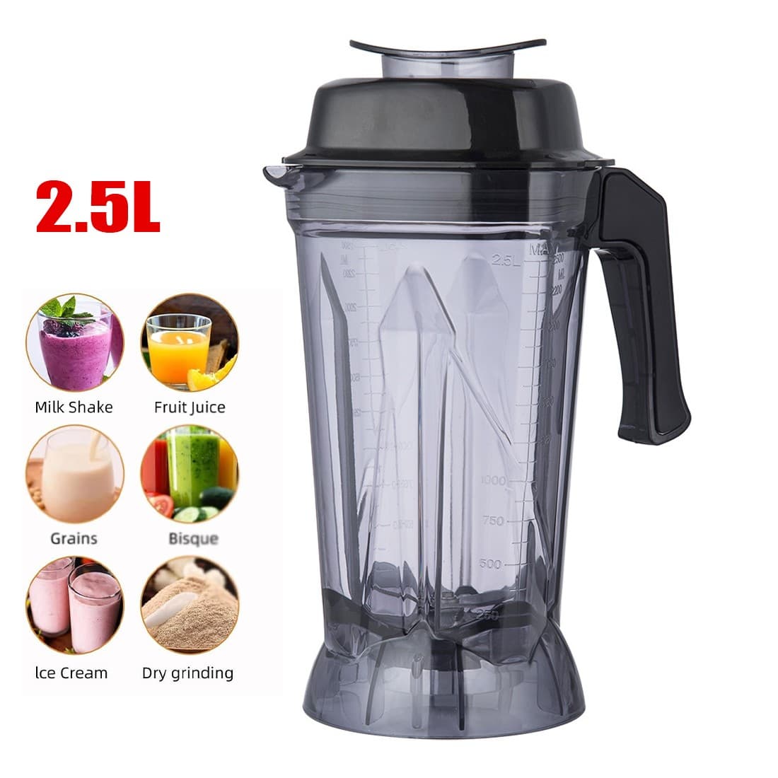 Effortless Blending with a Universal 2.5L Spare Jug - image 9