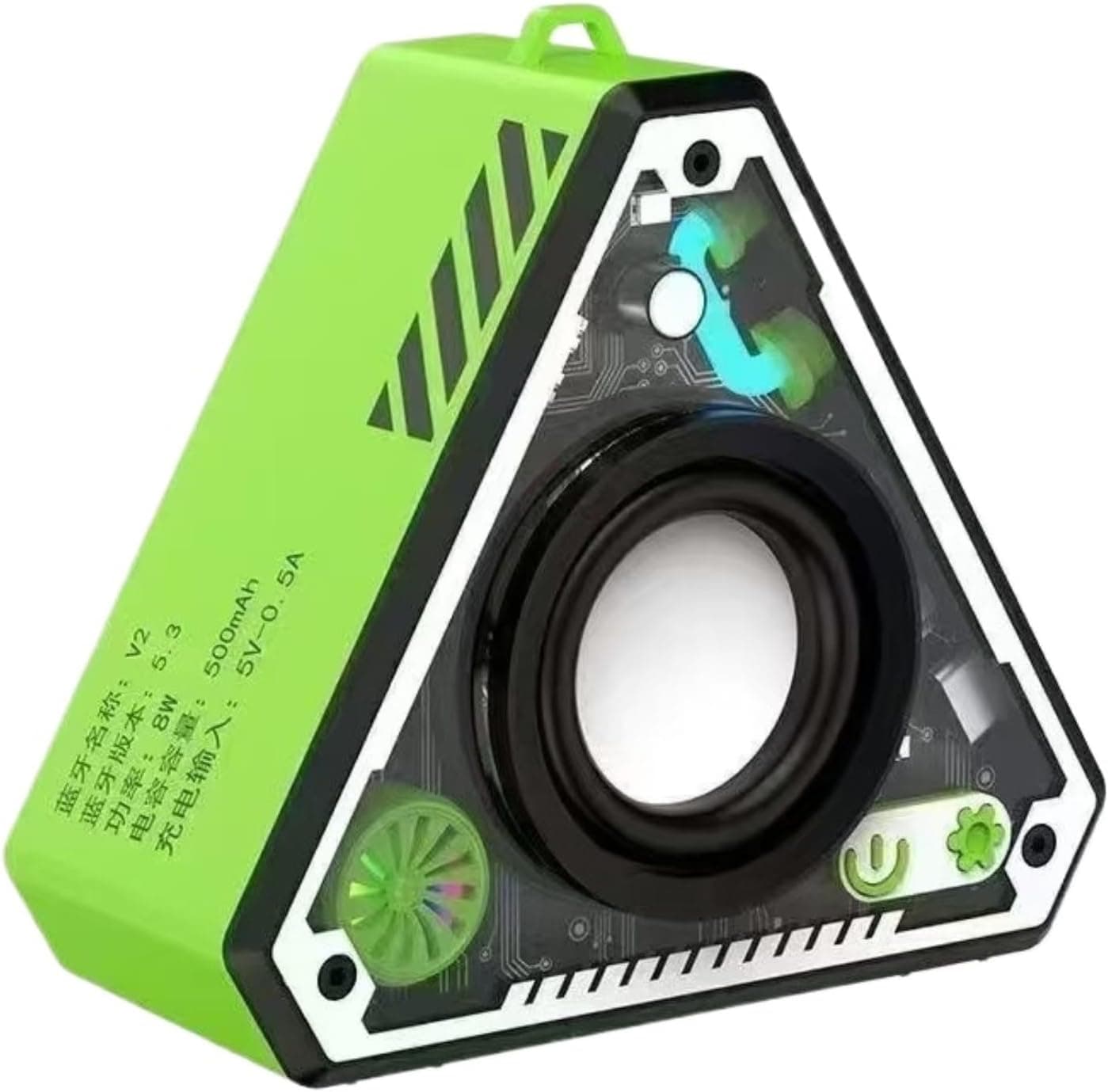 Compact Triangle Bluetooth Speaker with Built-In LED Glow - image 10