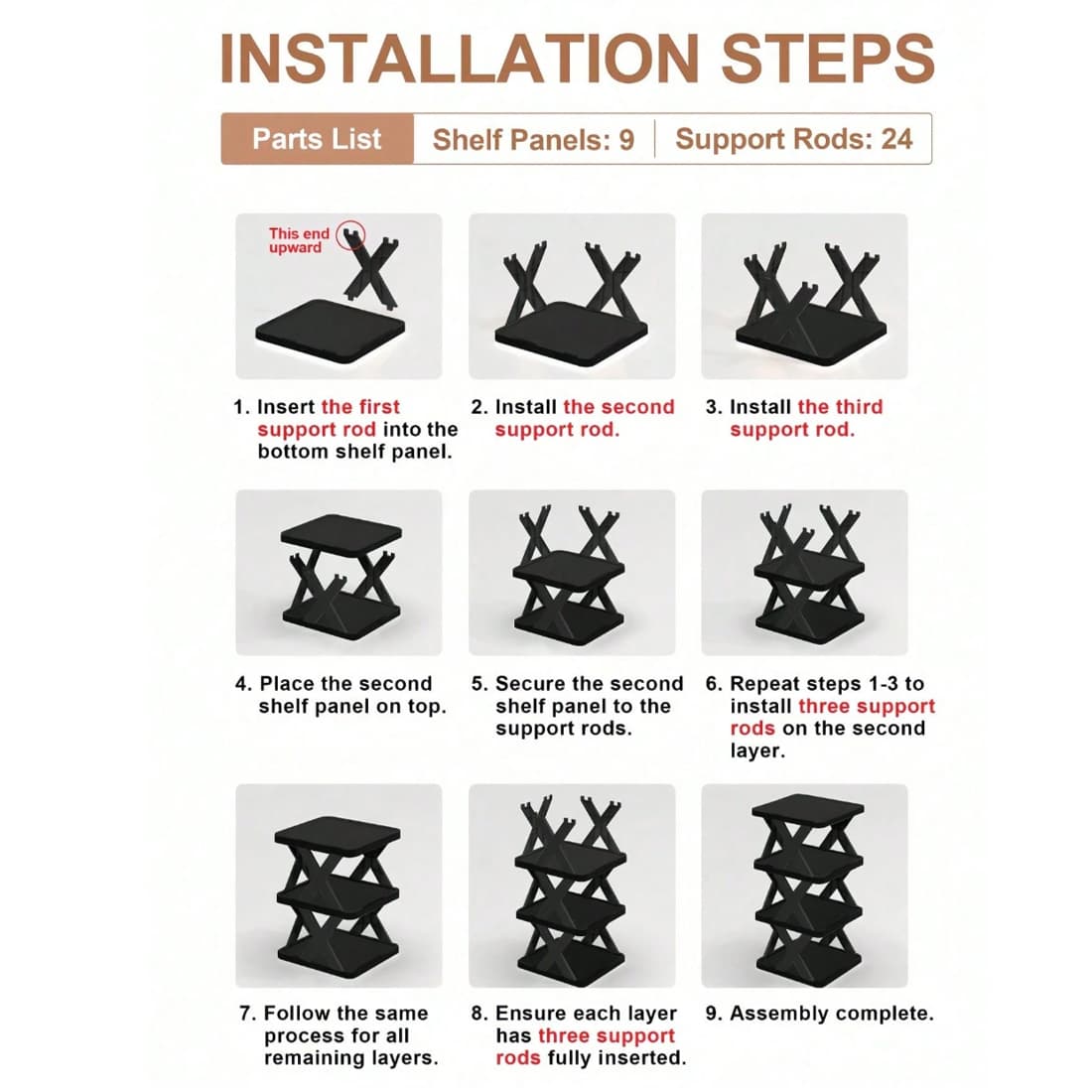 Slim 7-Tier Shoe Rack — X-Frame Design for Hallways and Bedrooms - image 14