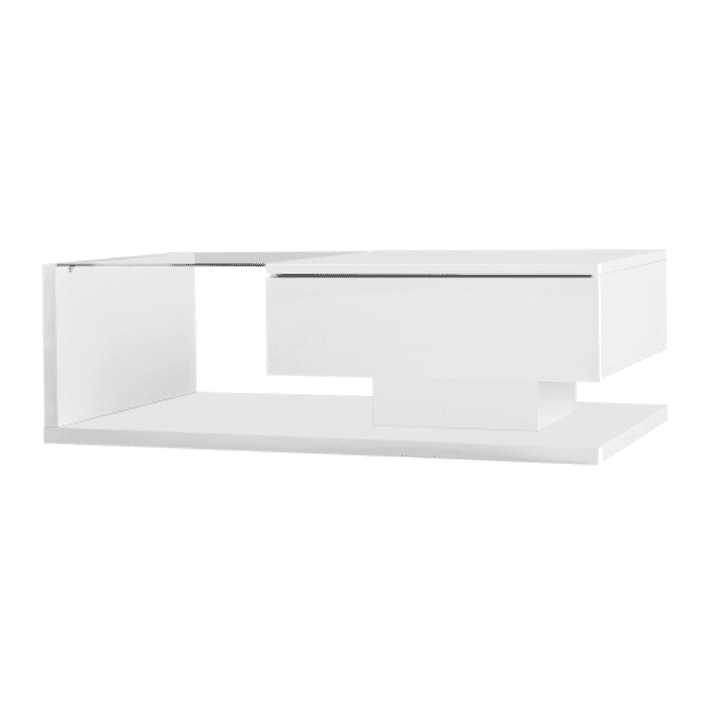 Modern High Gloss Coffee Table with 16-Colour LED Lighting - image 7