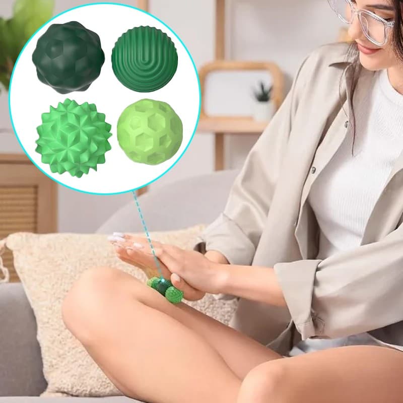 Four Textured Sensory Balls with Compact Zip Storage Case - image 11