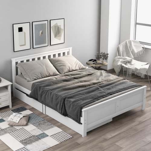 Double Storage Bed in Solid White Pine - image 13