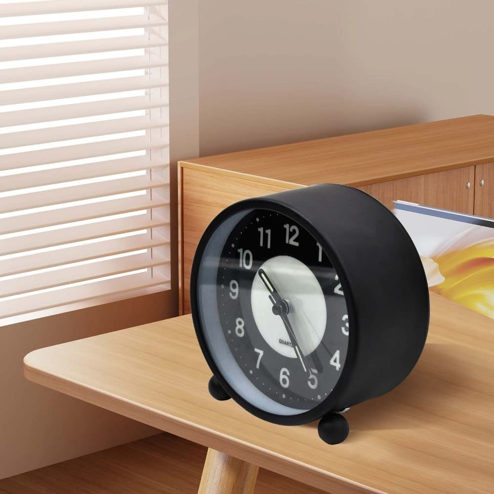Non-Ticking Bedside Alarm Clock with Glow-in-the-Dark Dial - image 16