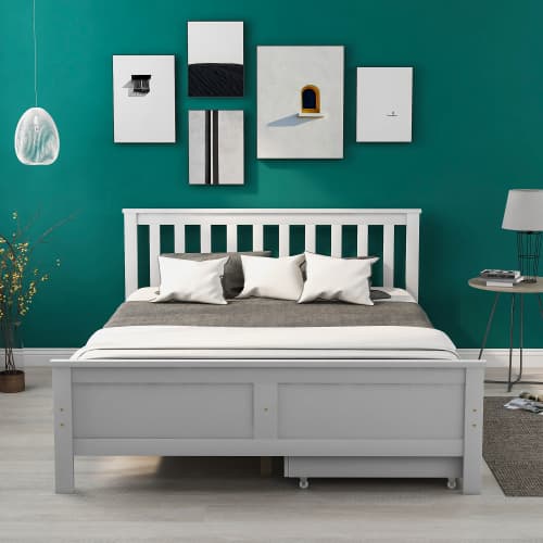 Double Storage Bed in Solid White Pine - image 2