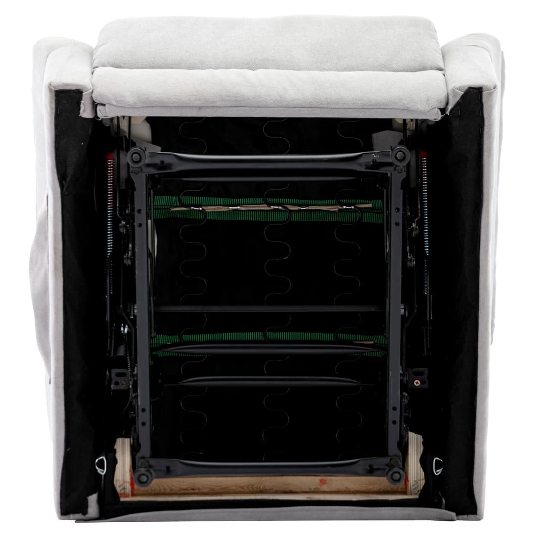 Comfortable Fabric Recliner Armchair with Adjustable Footrest - image 20