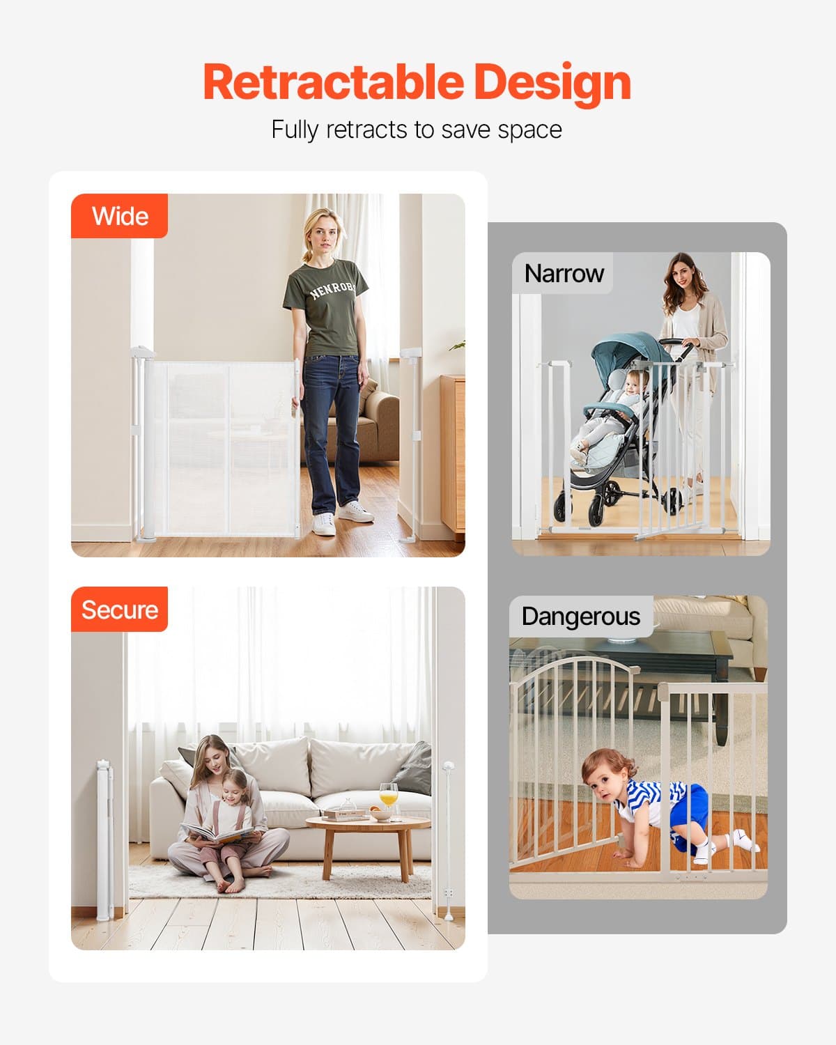 Retractable Stair Gate for Children and Pets - image 4