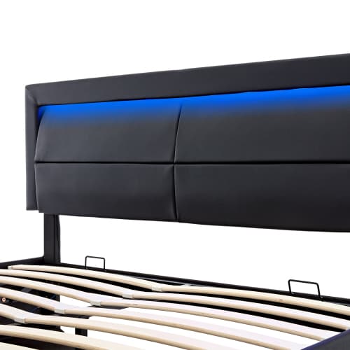 Multifunctional King Size Bed with Ottoman Storage & Charging - image 13