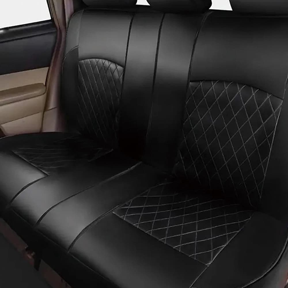 Full Set of Universal Car Seat Covers in Premium PU Leather - image 9