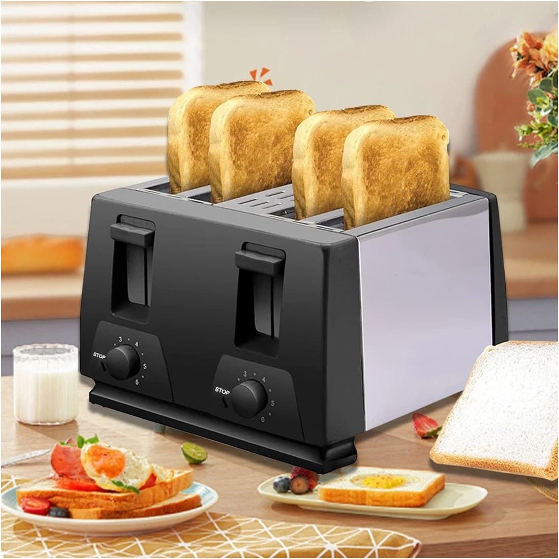 Your Versatile 4-Slice Toaster for Busy Mornings - image 4