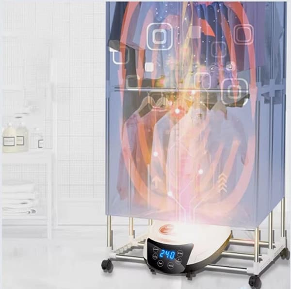 Portable Electric Clothes Dryer with Negative Ion Technology - image 2