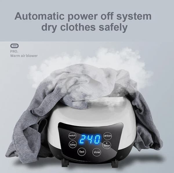 Portable Electric Clothes Dryer with Negative Ion Technology - image 1