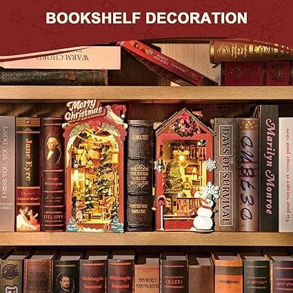 DIY Book Nook Kit: Miniature Christmas Street - image 2